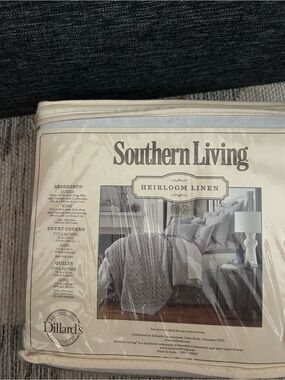 Southern Living King Bedskirt Heirloom Linen NWT $99